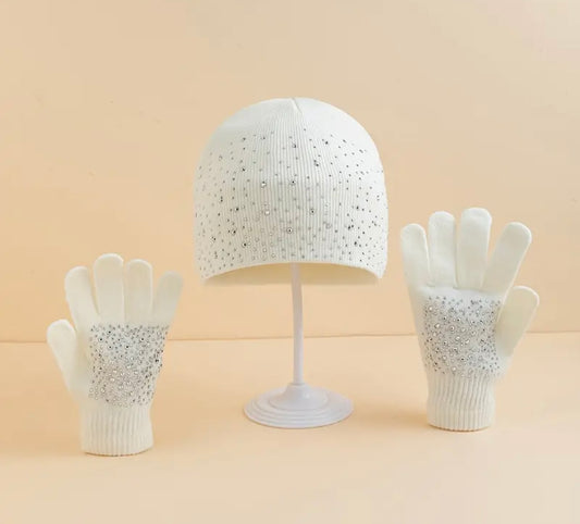 Glitter Head warmer and gloves